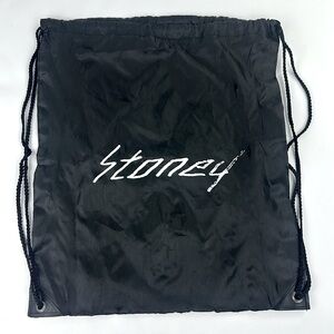 COPY - Post Malone Stoney Cinch Style Backpack. Black with Stoney Logo.